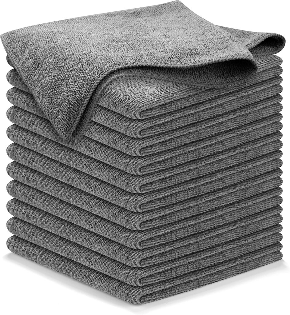 cleaning cloth grey