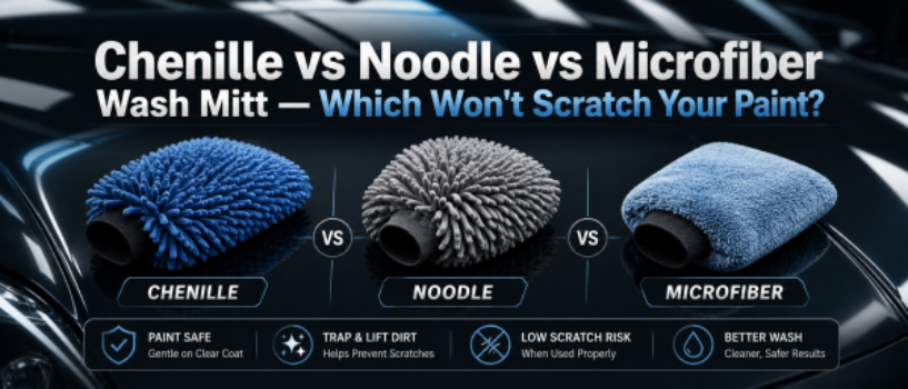 Chenille vs Noodle vs Microfiber Wash Mitt — Which Won’t Scratch Your Paint?
